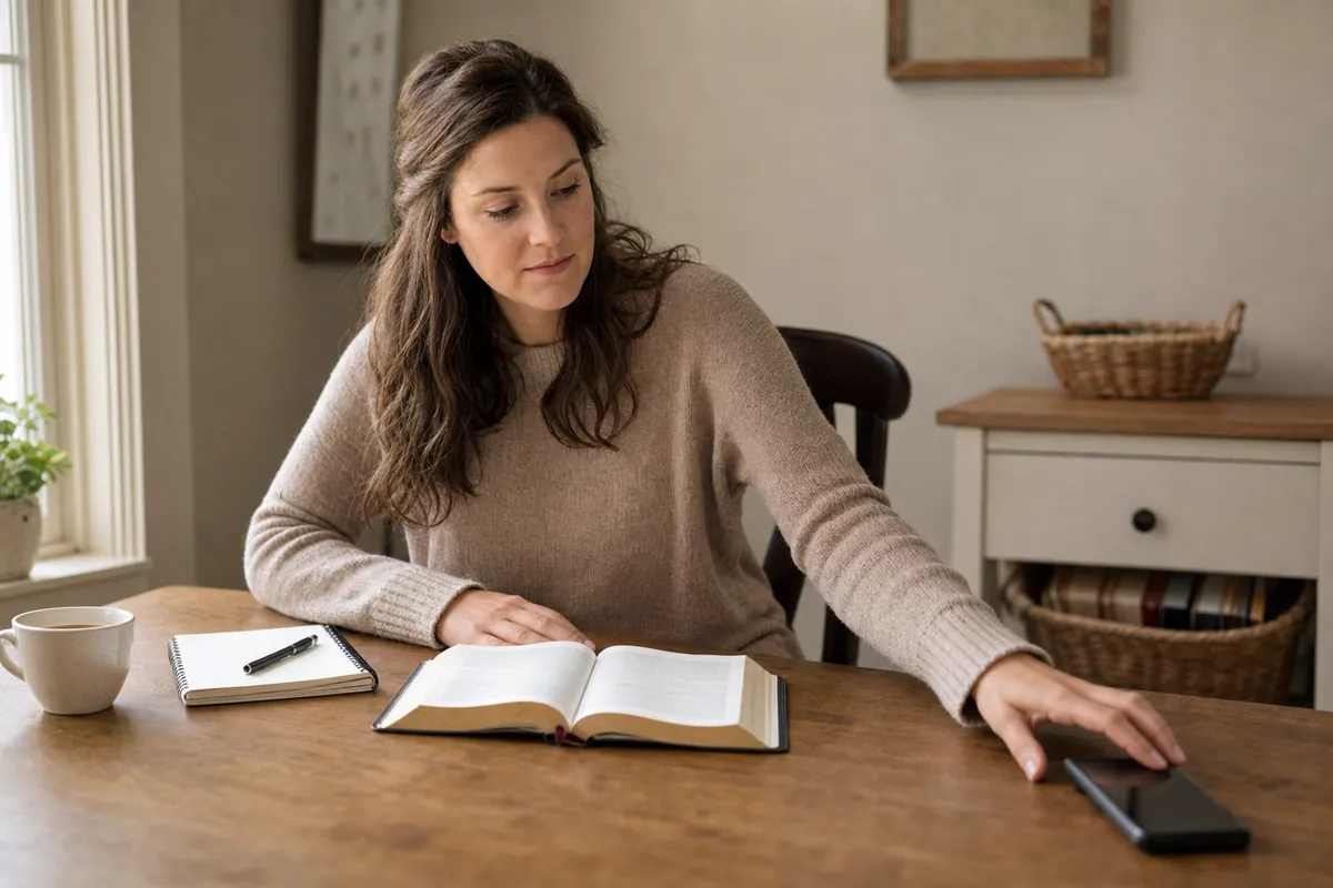 Illustration supporting How to Study the Bible When You Feel Distracted by Your Phone