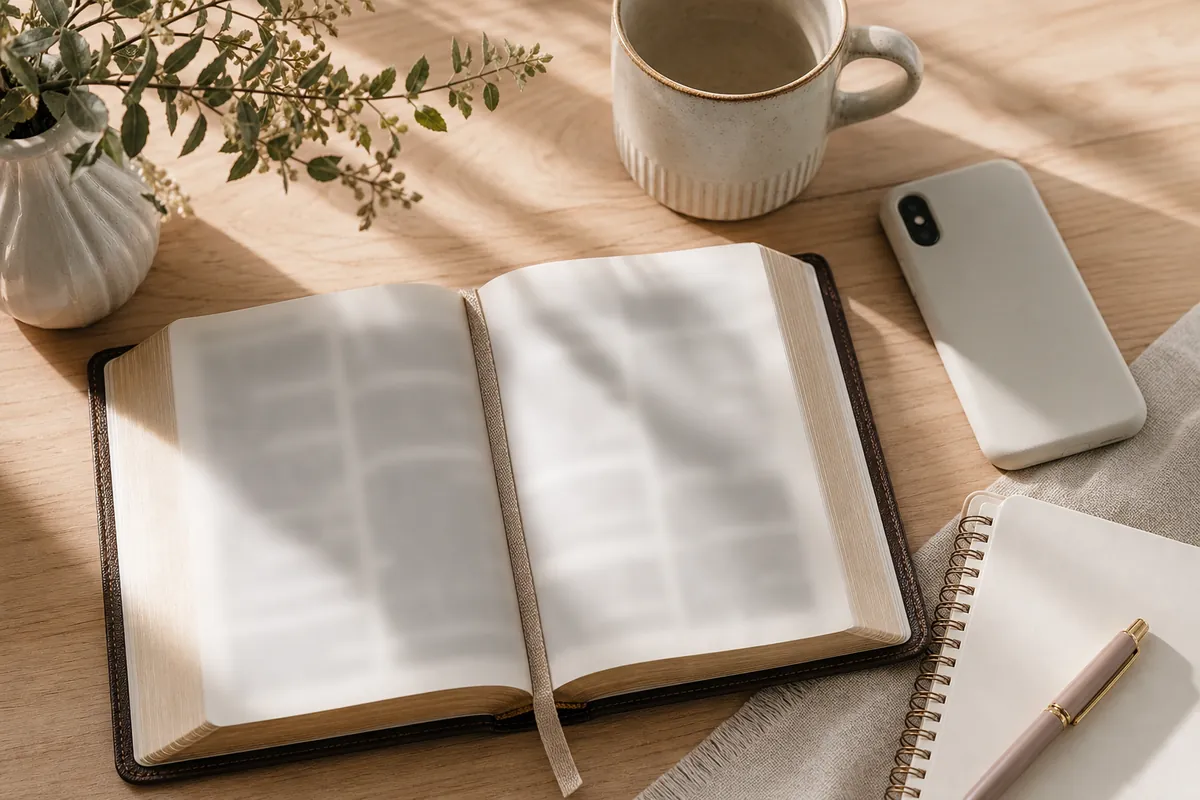Detail related to How to Study the Bible When You Feel Distracted by Your Phone