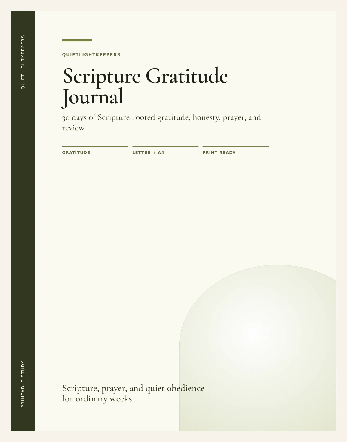 Scripture Gratitude Journal — Preview page 1