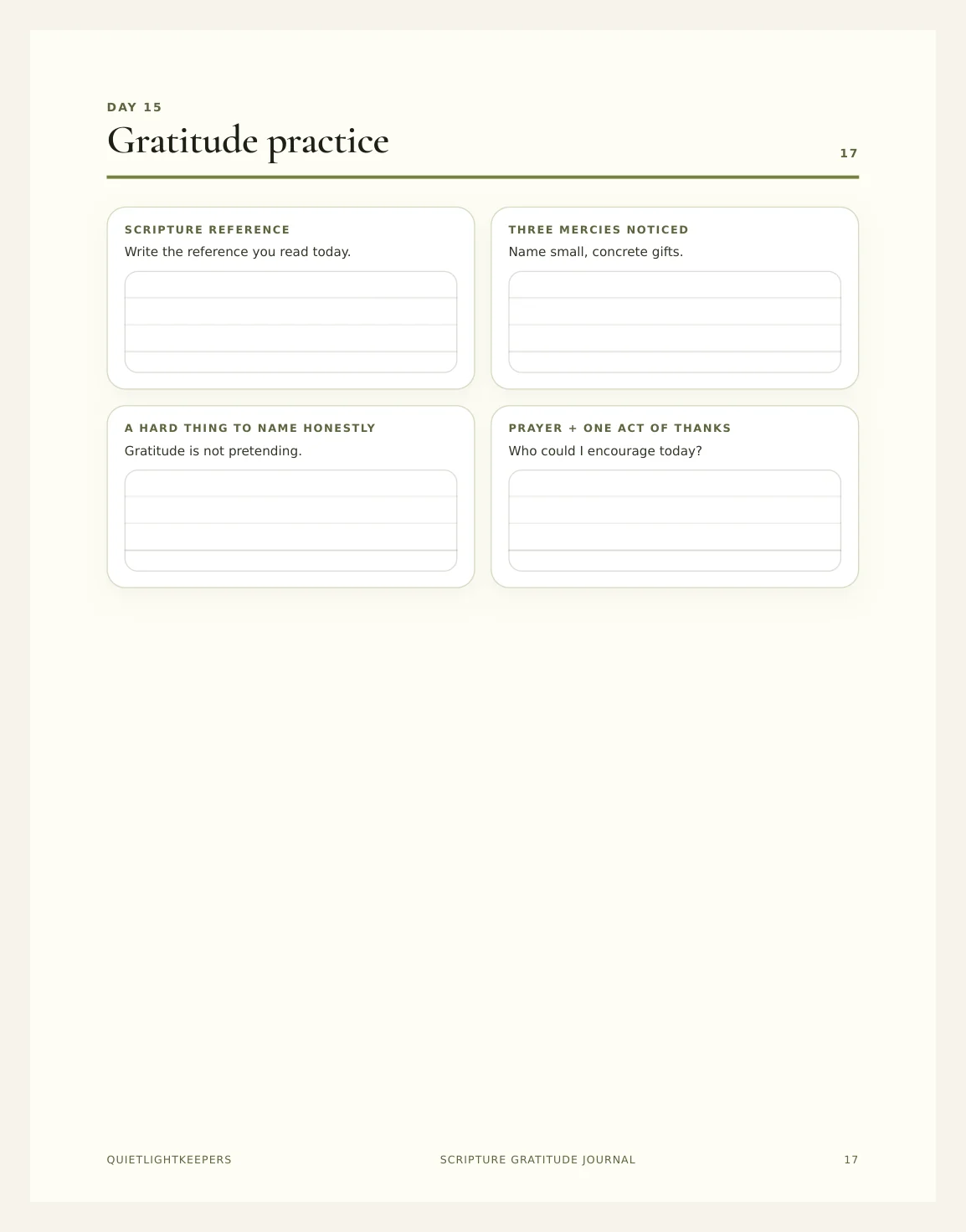 Scripture Gratitude Journal — Preview page 2