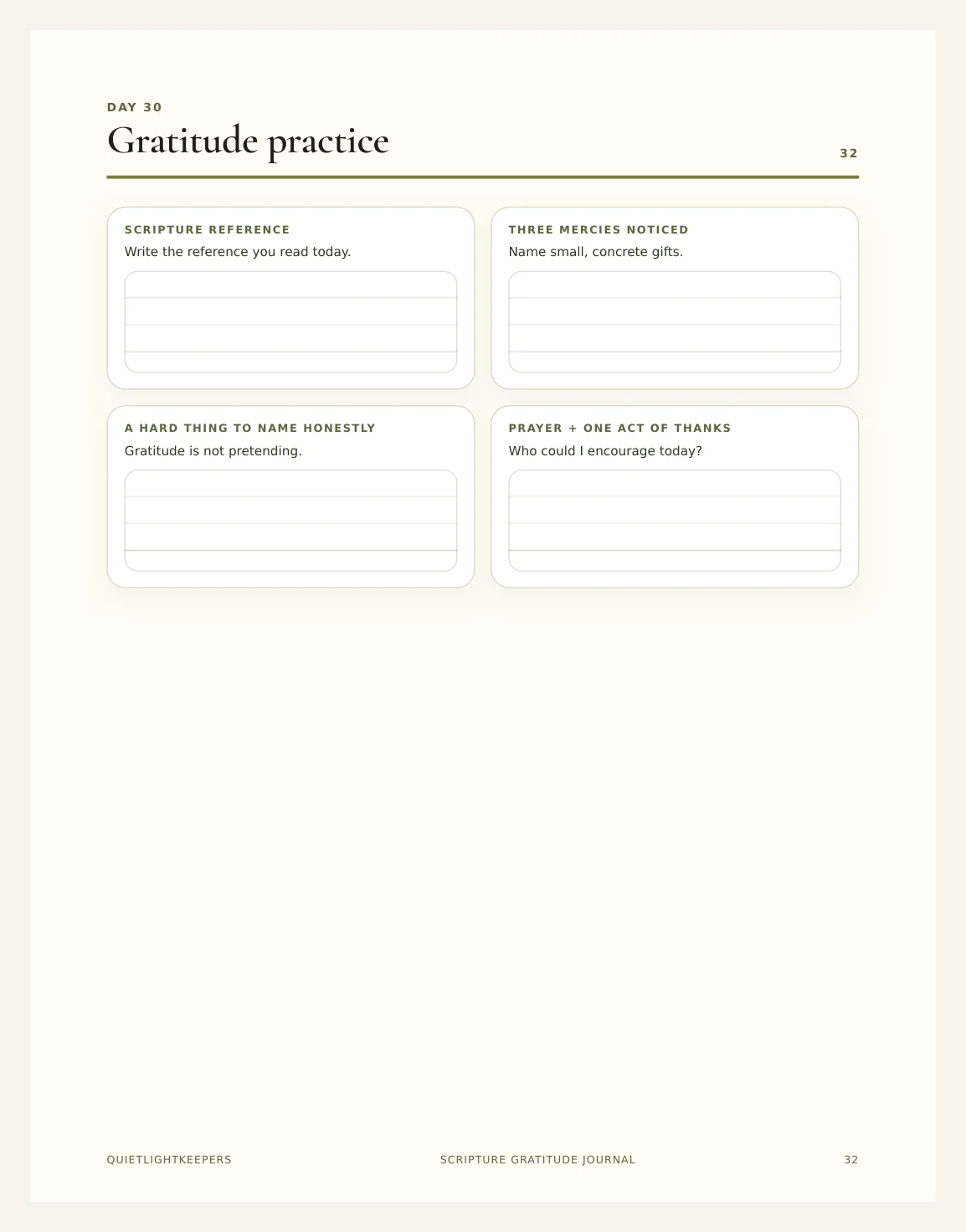Scripture Gratitude Journal — Gratitude Journal Actual Buyer Preview 3