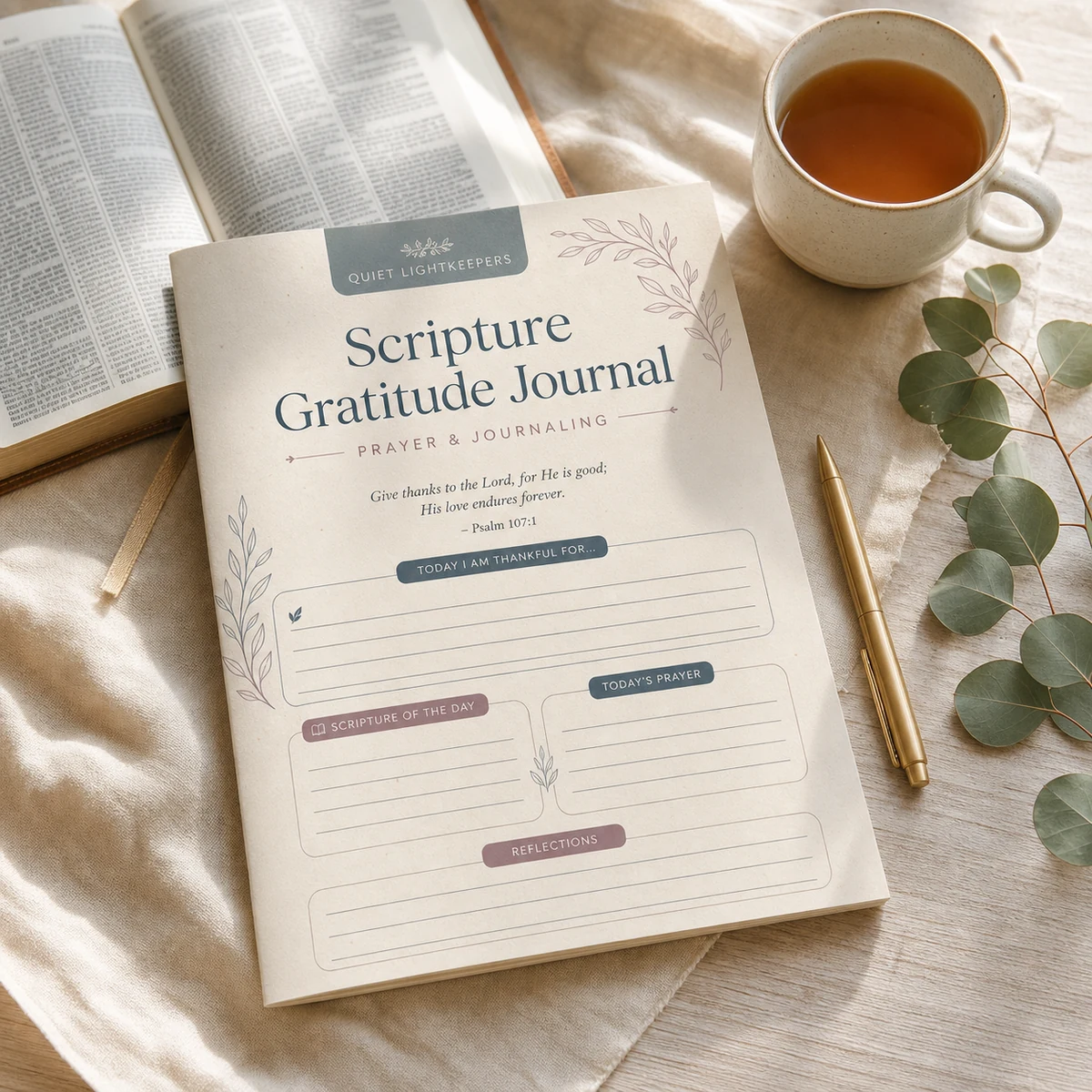 Scripture Gratitude Journal — A daily practice of giving thanks