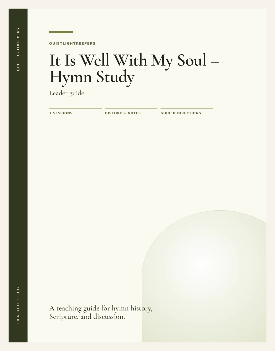 It Is Well With My Soul — Hymn Study — Preview page 2