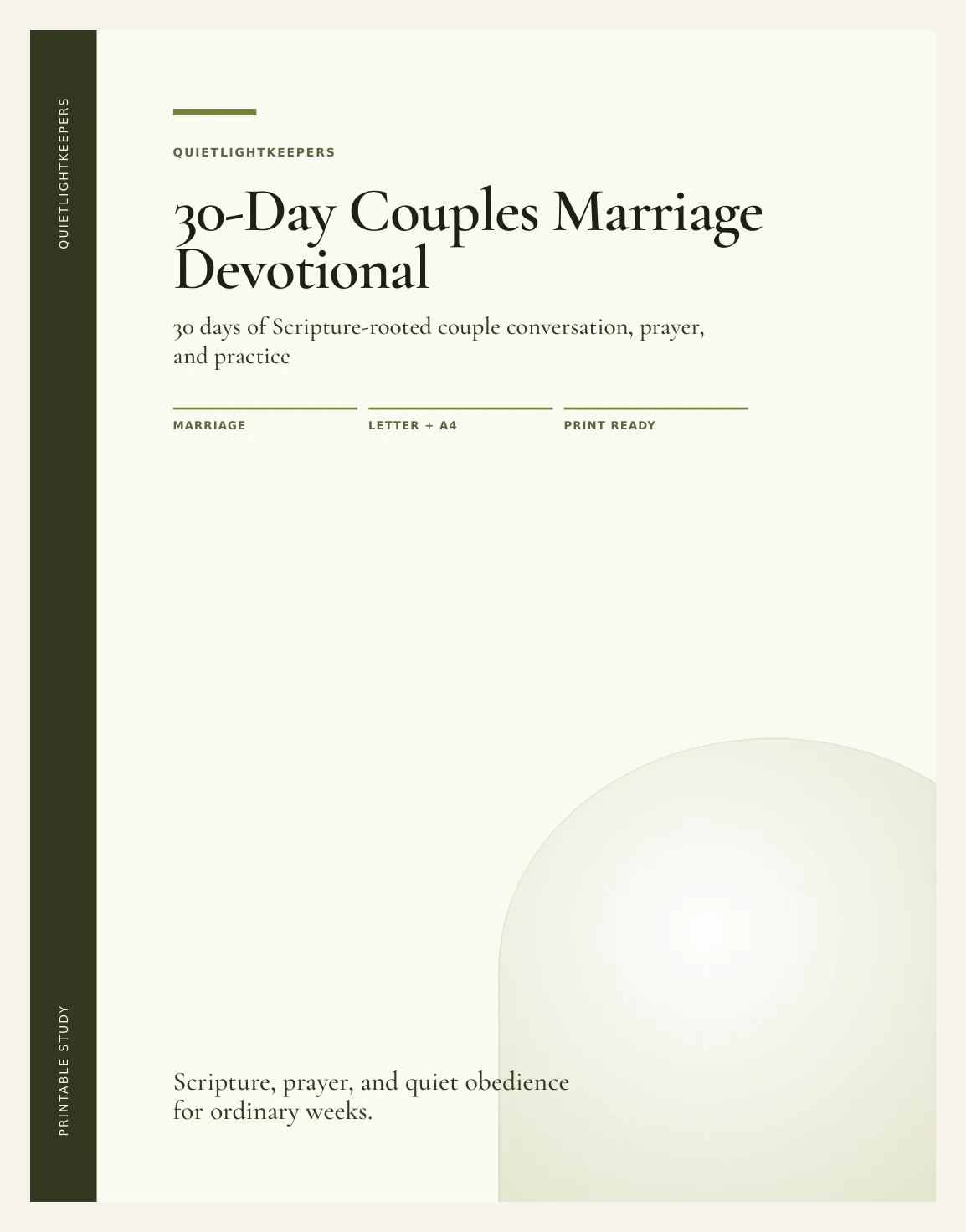 30-Day Couples Marriage Devotional — Preview page 1