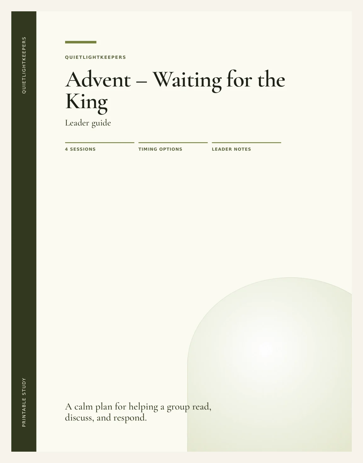 Advent — Waiting for the King — Preview page 1