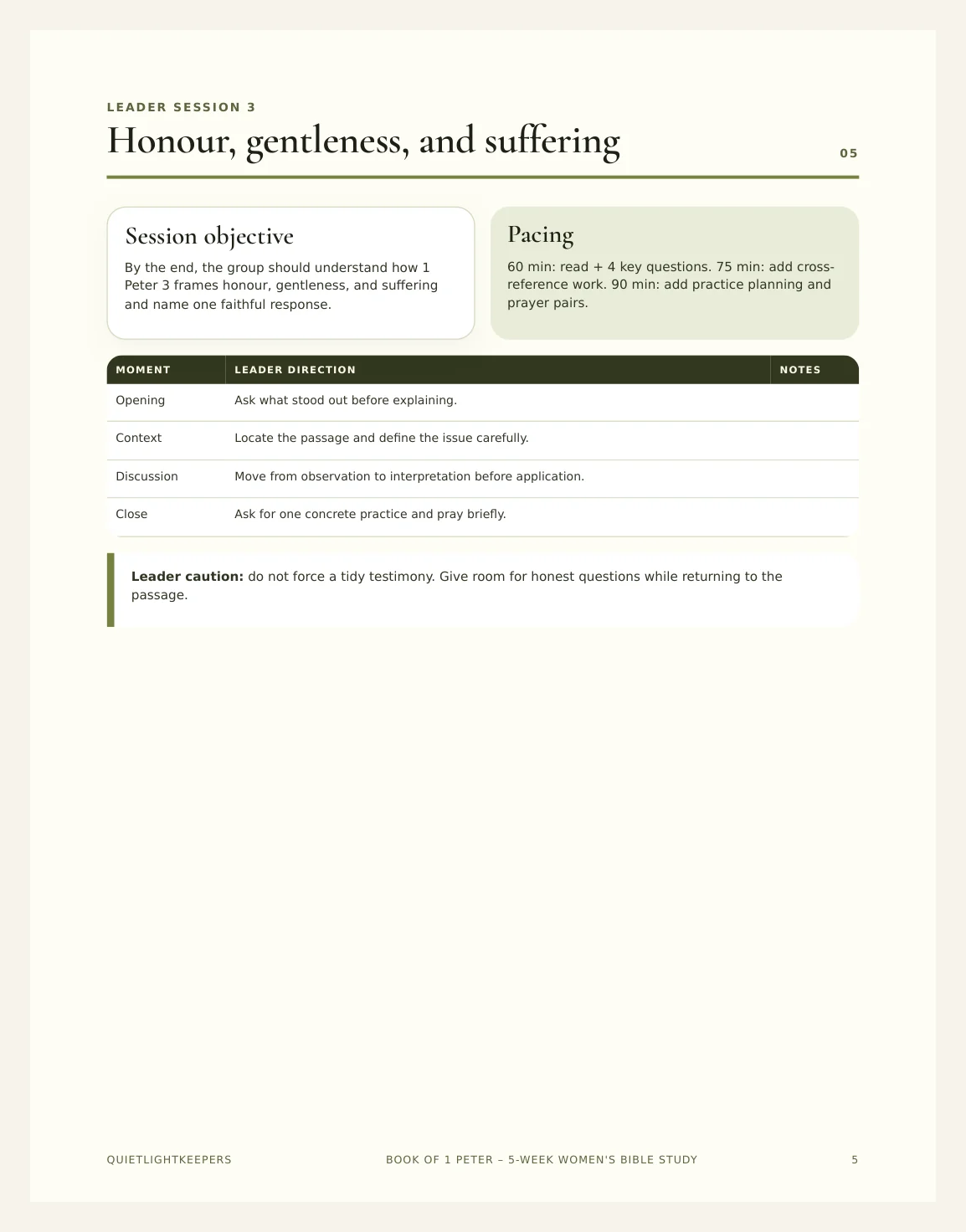 Book of 1 Peter — 5-Week Women's Bible Study — Preview page 2