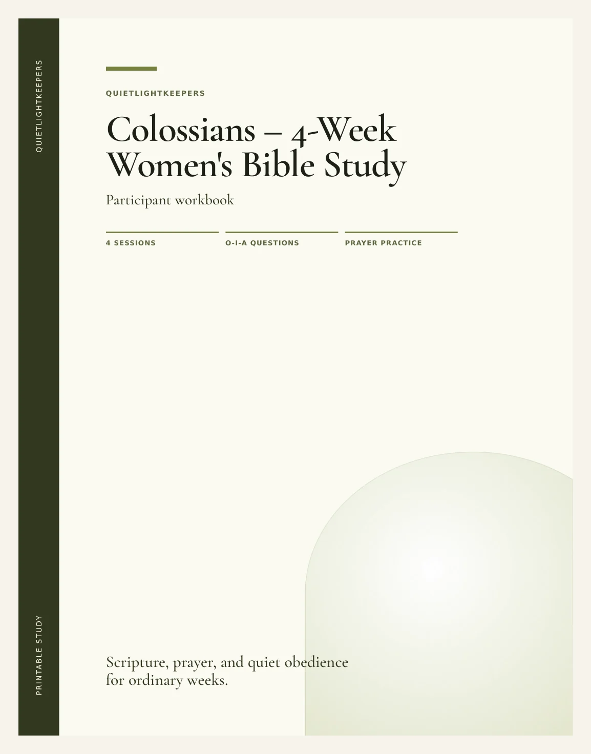 Colossians — 4-Week Women's Bible Study — Study Book Of Colossians Actual Buyer Preview 3