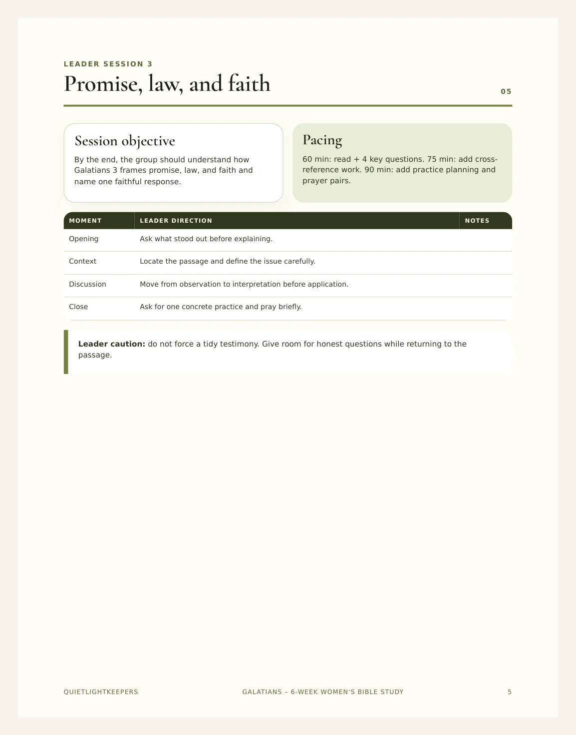 Galatians — 6-Week Women's Bible Study — Preview page 2