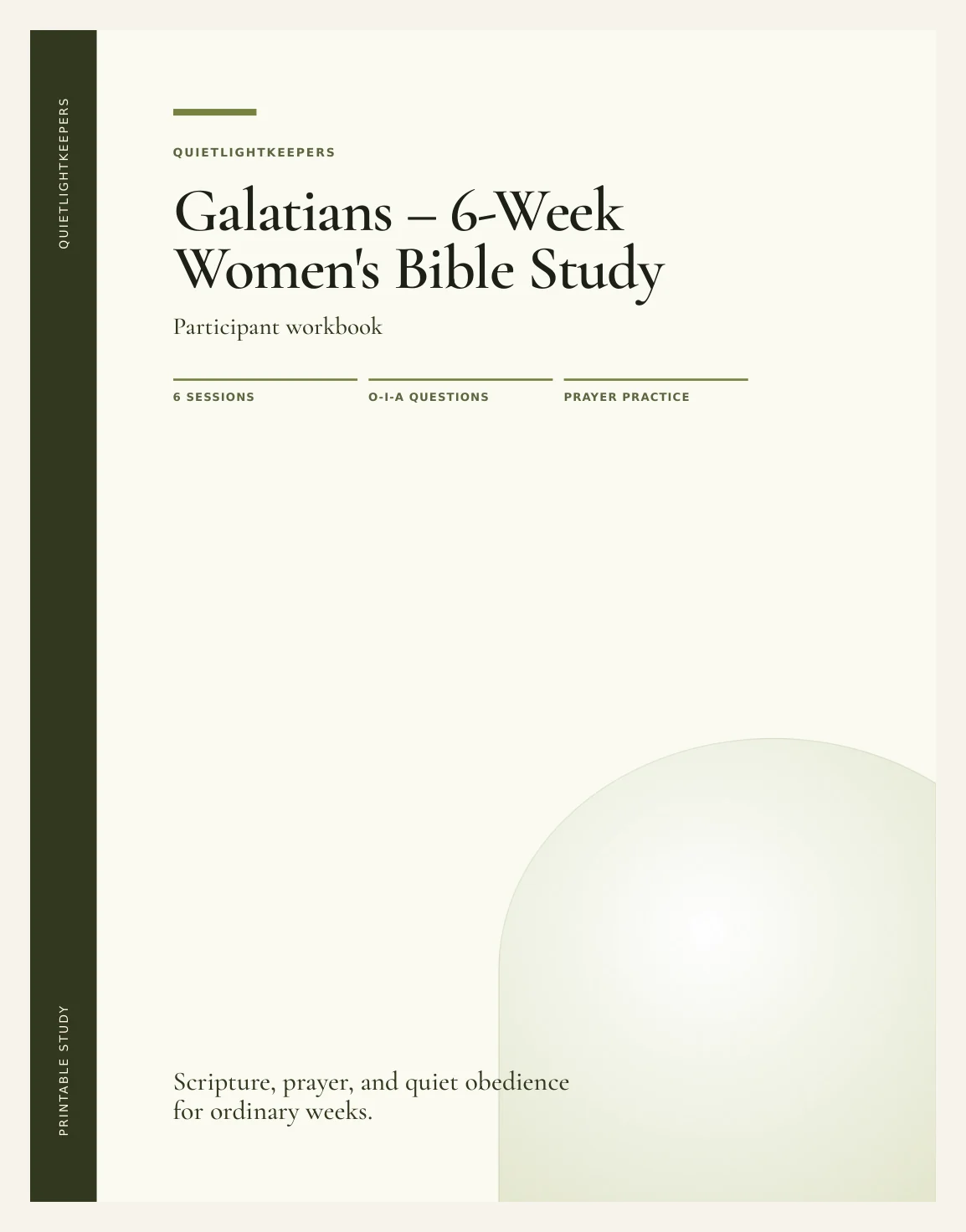 Galatians — 6-Week Women's Bible Study — Study Book Of Galatians Actual Buyer Preview 3