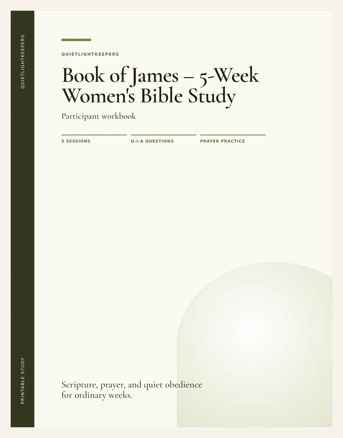 Book of James — 5-Week Women's Bible Study — Study Book Of James Actual Buyer Preview 3