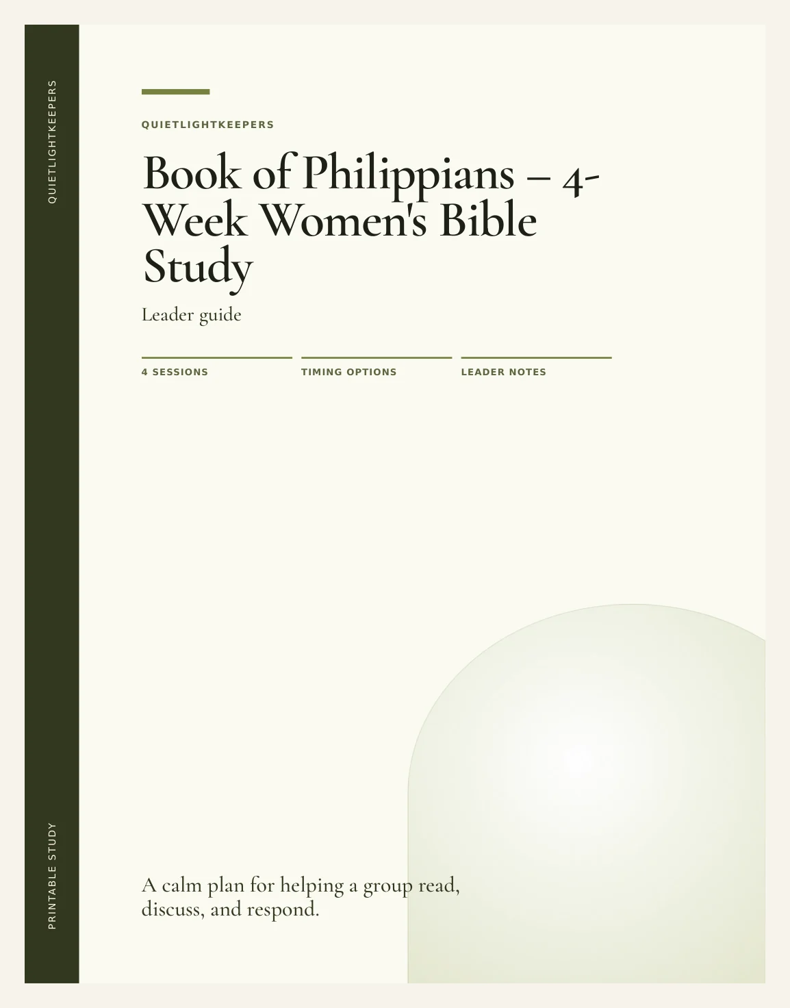 Book of Philippians — 4-Week Women's Bible Study — Preview page 1