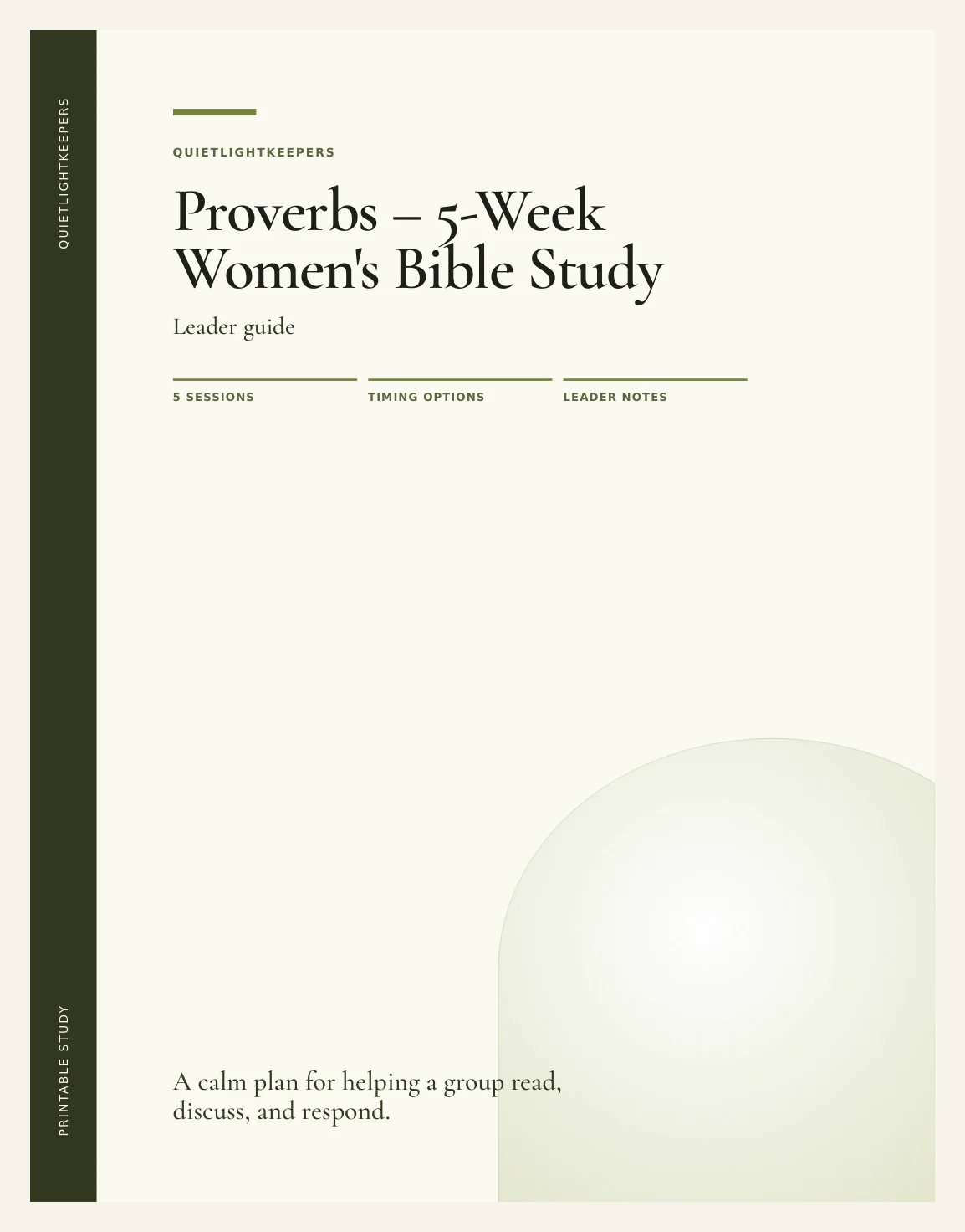Proverbs — 5-Week Women's Bible Study — Preview page 1