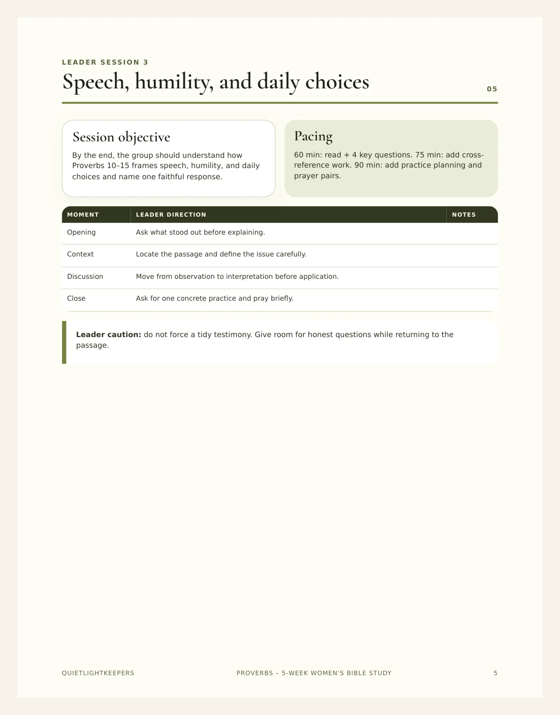 Proverbs — 5-Week Women's Bible Study — Preview page 2