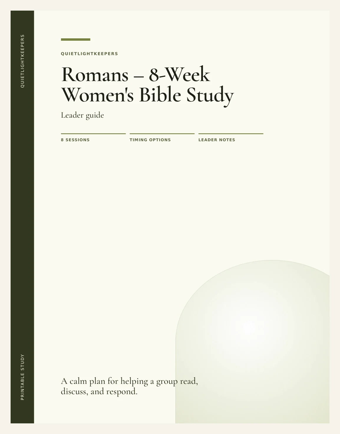 Romans — 8-Week Women's Bible Study — Preview page 1