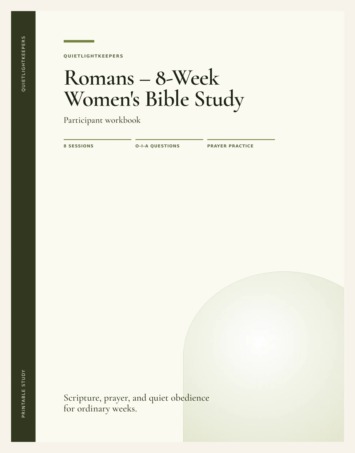 Romans — 8-Week Women's Bible Study — Study Book Of Romans Actual Buyer Preview 3