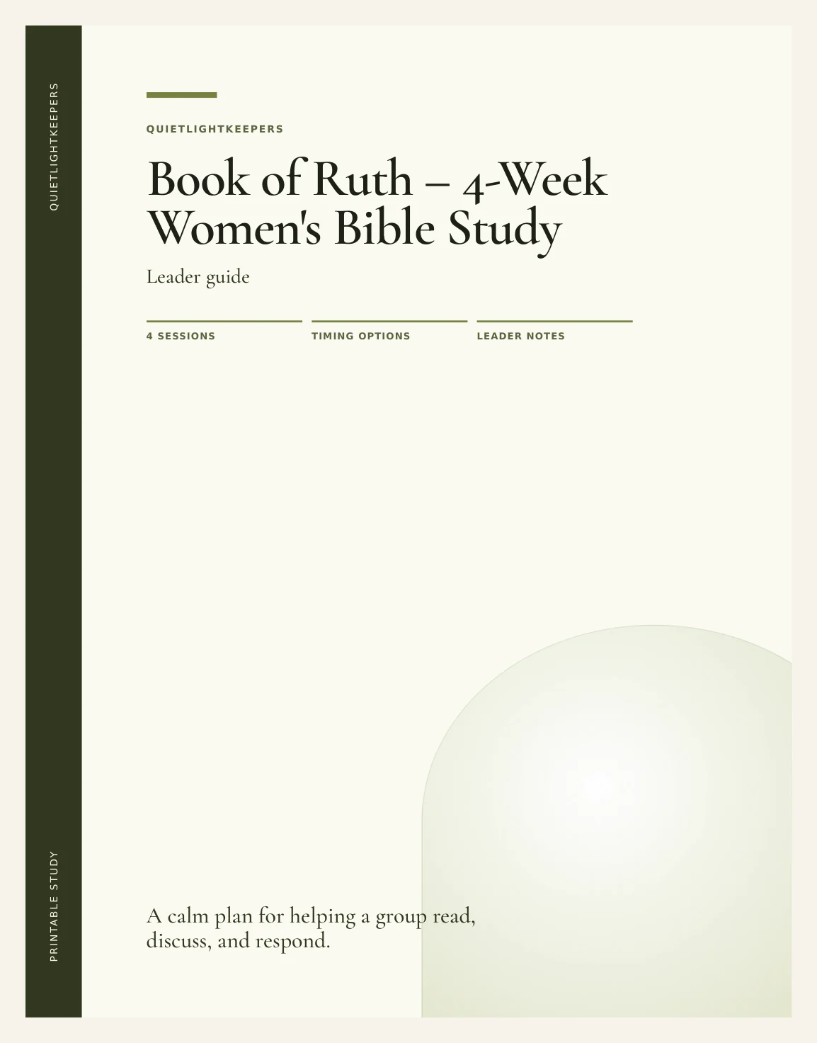 Book of Ruth — 4-Week Women's Bible Study — Preview page 1