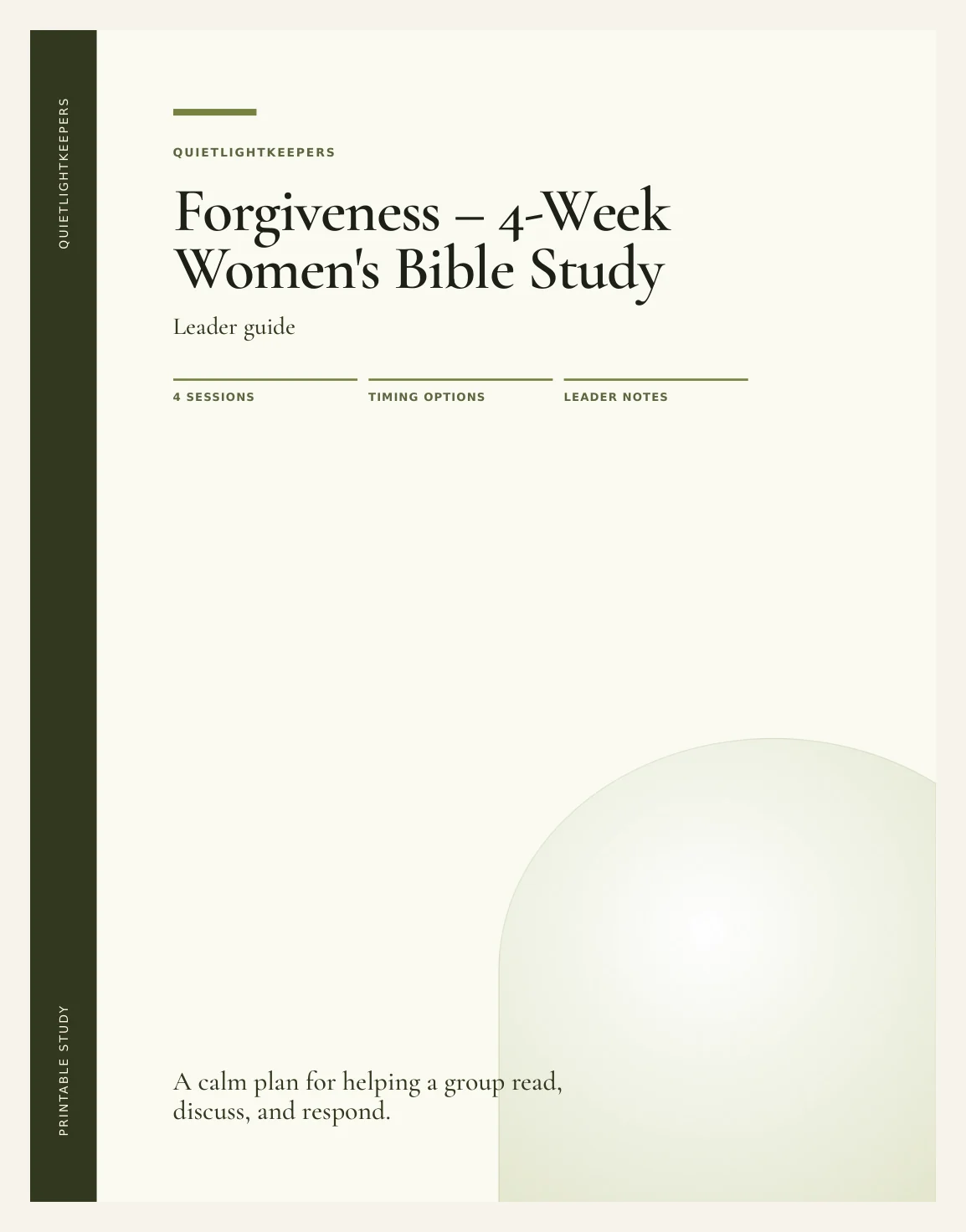 Forgiveness — 4-Week Women's Bible Study — Preview page 1