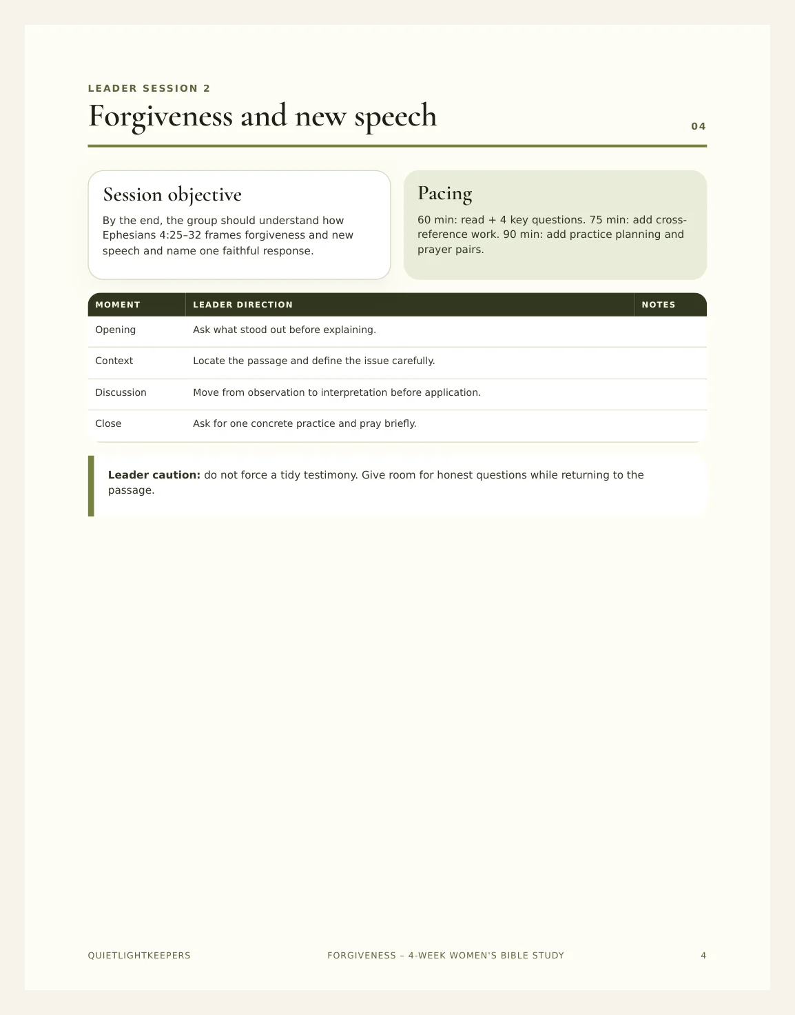Forgiveness — 4-Week Women's Bible Study — Preview page 2