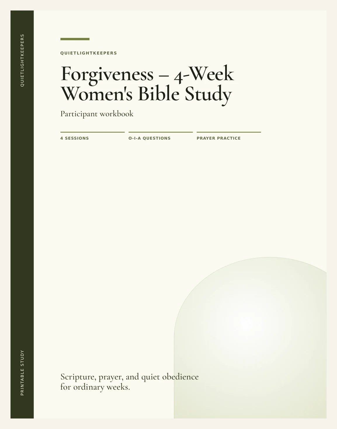 Forgiveness — 4-Week Women's Bible Study — Study Forgiveness Actual Buyer Preview 3