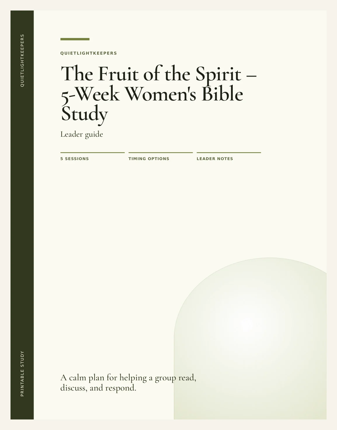 The Fruit of the Spirit — 5-Week Women's Bible Study — Preview page 1