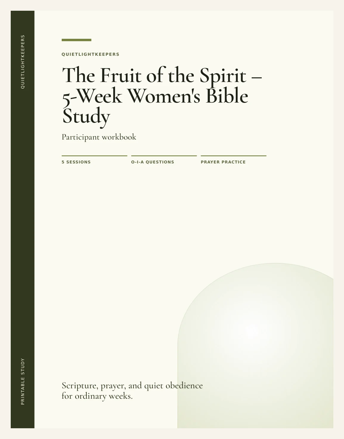 The Fruit of the Spirit — 5-Week Women's Bible Study — Study Fruit Of The Spirit Actual Buyer Preview 3
