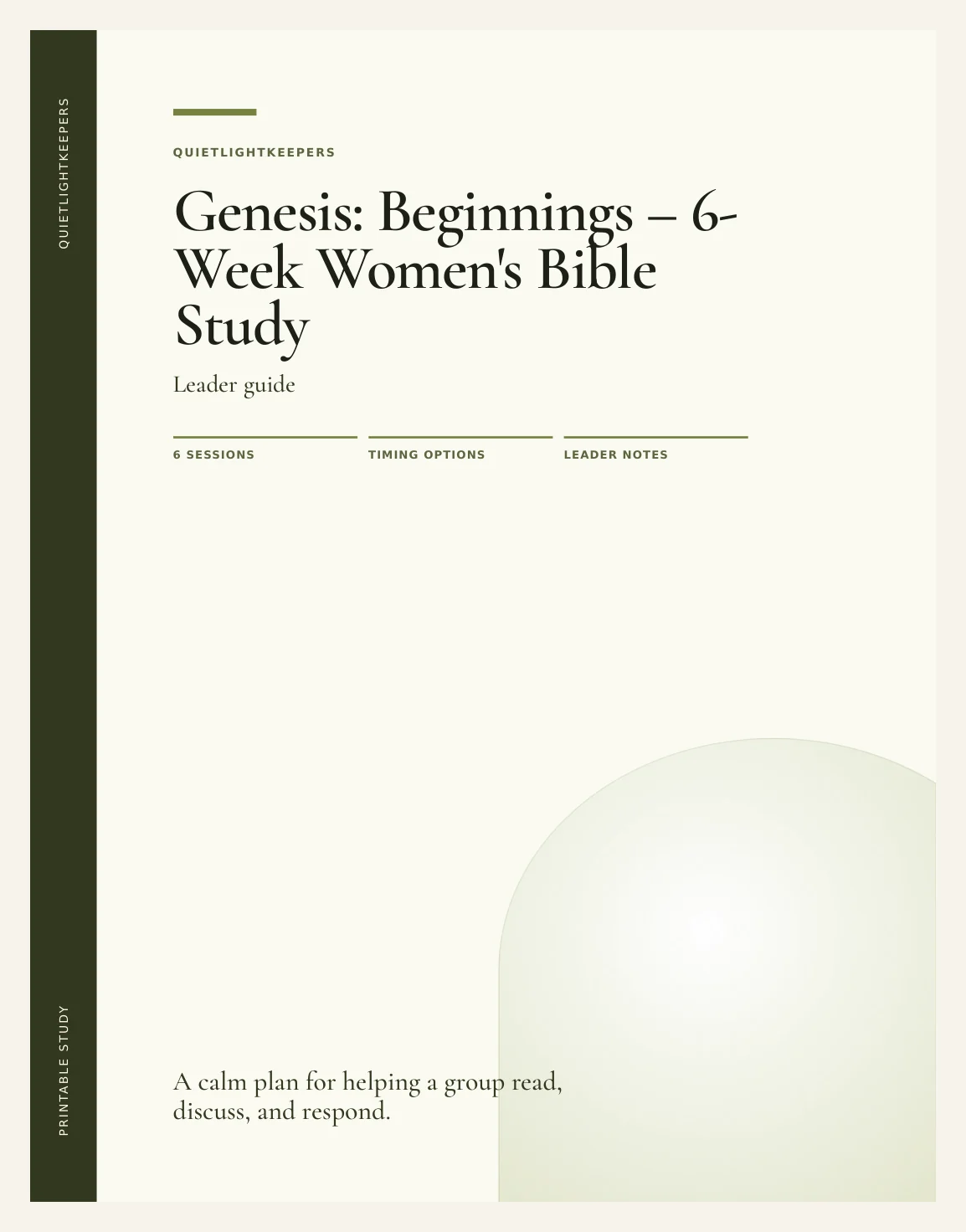 Genesis: Beginnings — 6-Week Women's Bible Study — Preview page 1