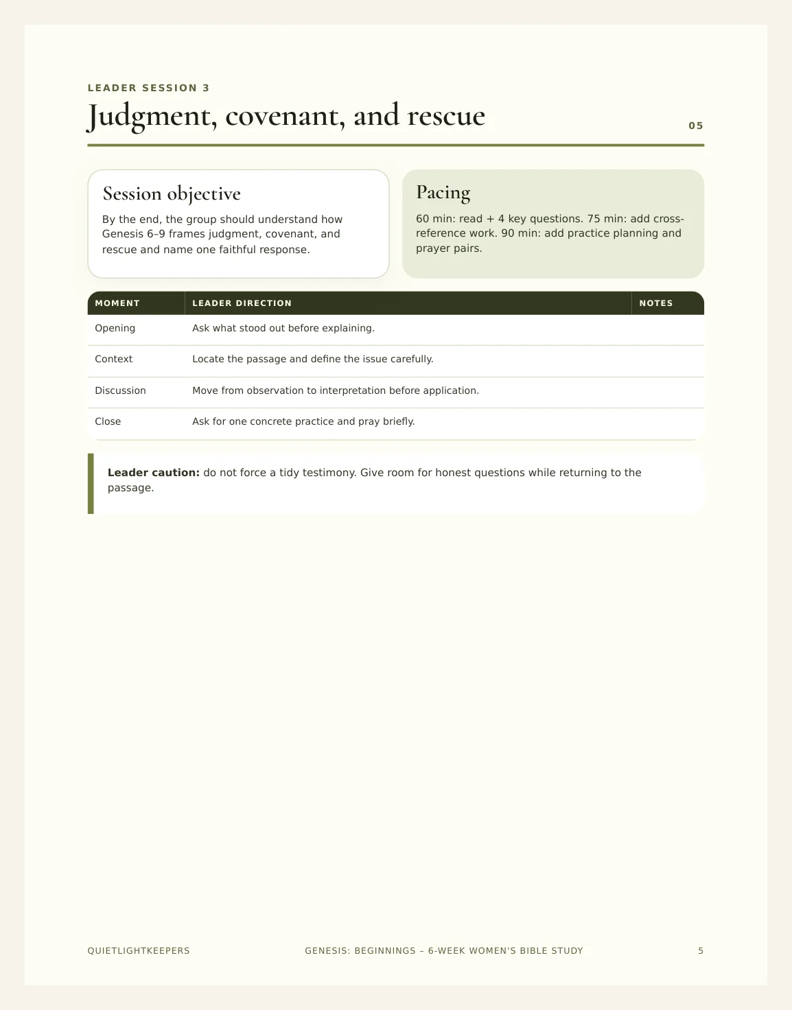 Genesis: Beginnings — 6-Week Women's Bible Study — Preview page 2