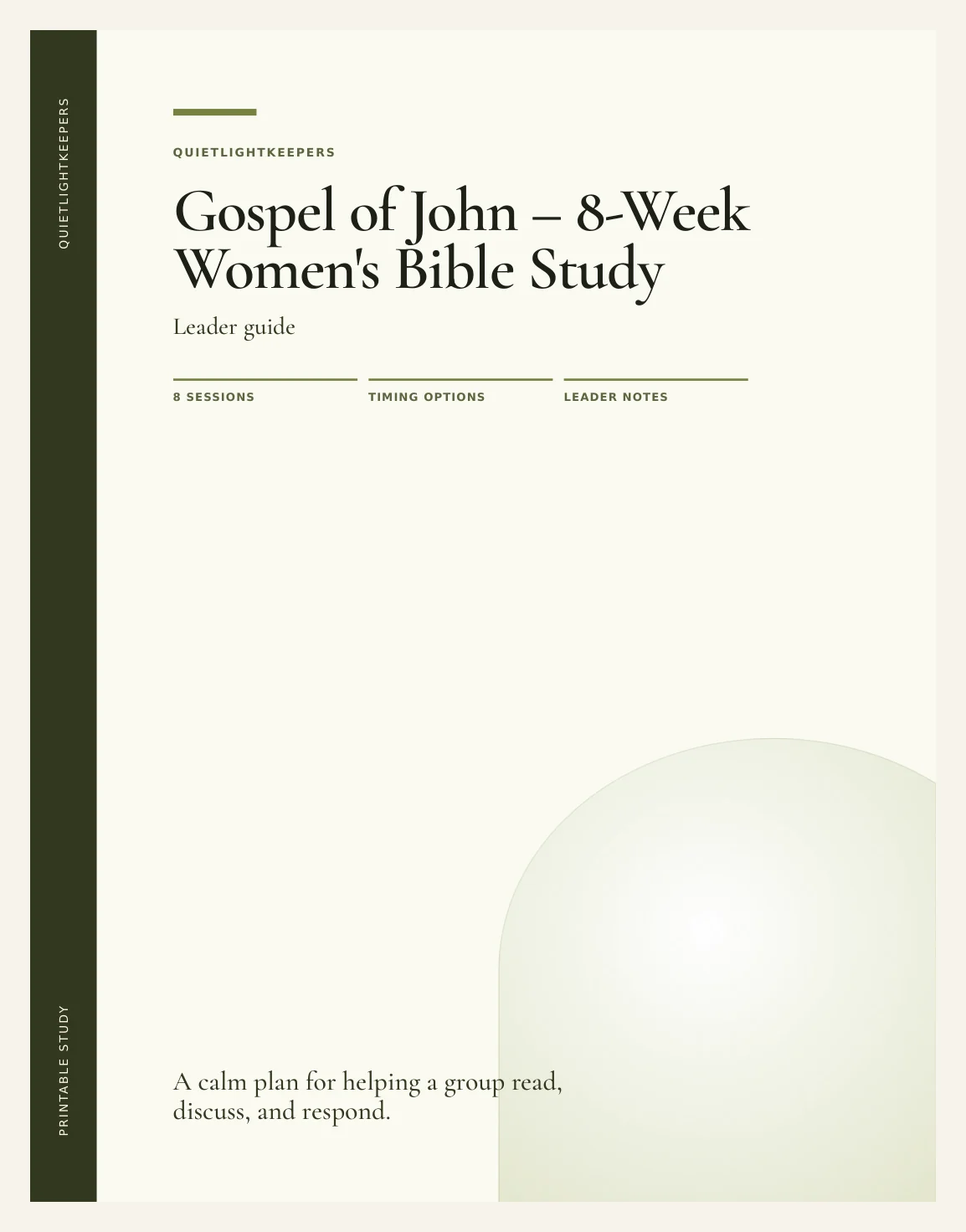 Gospel of John — 8-Week Women's Bible Study — Preview page 1