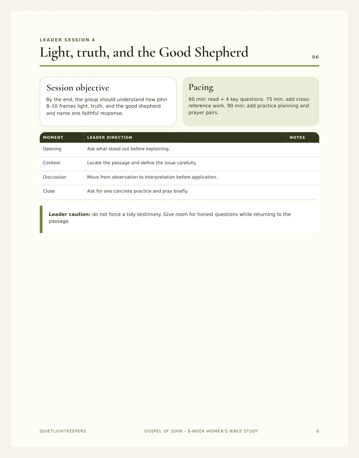Gospel of John — 8-Week Women's Bible Study — Preview page 2