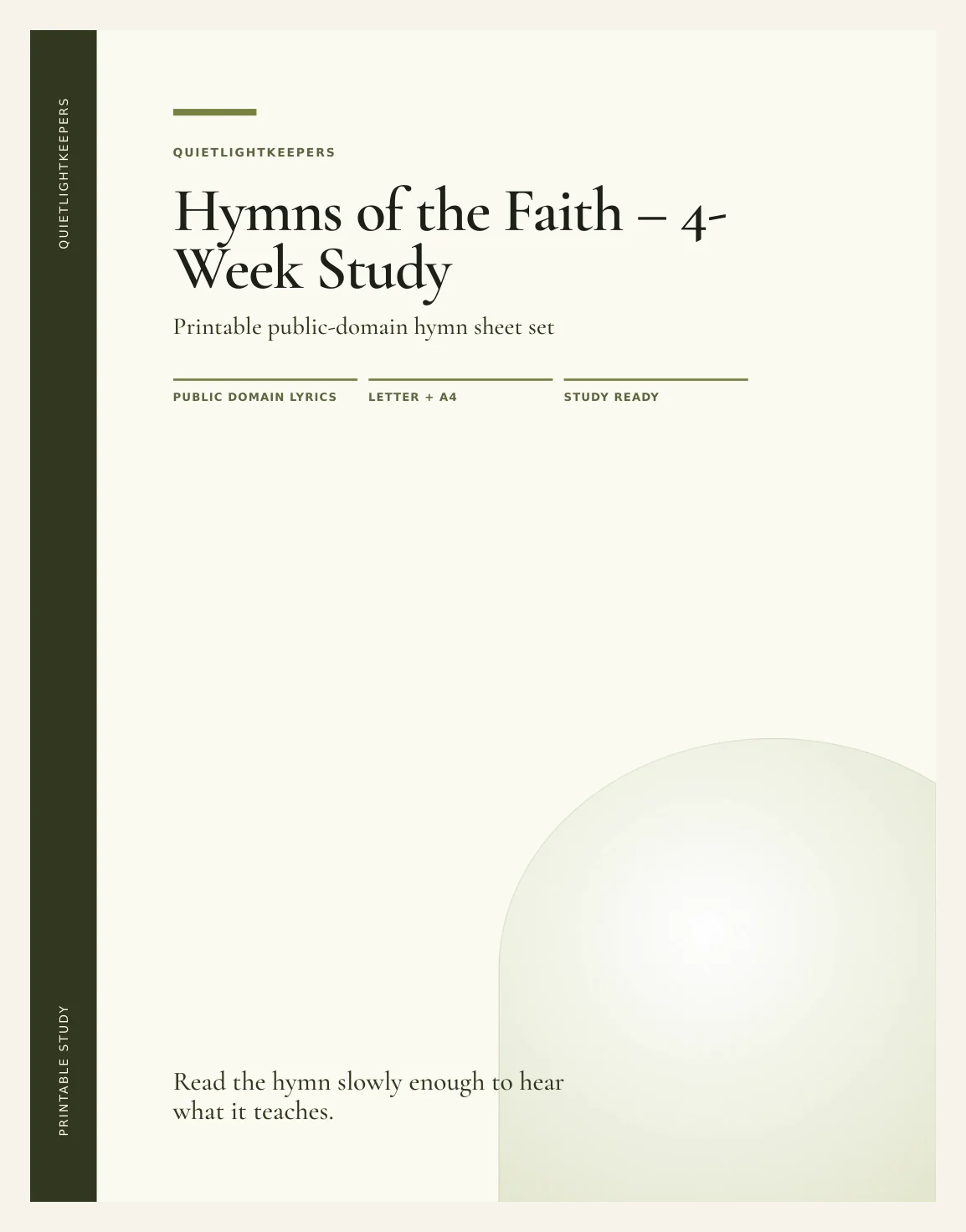 Hymns of the Faith — 4-Week Study — Preview page 1