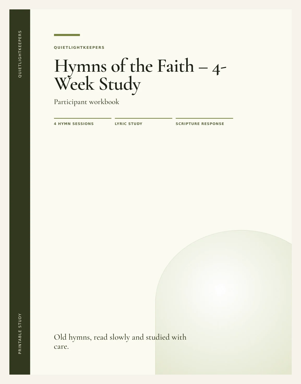 Hymns of the Faith — 4-Week Study — Study Hymns Of The Faith Actual Buyer Preview 3