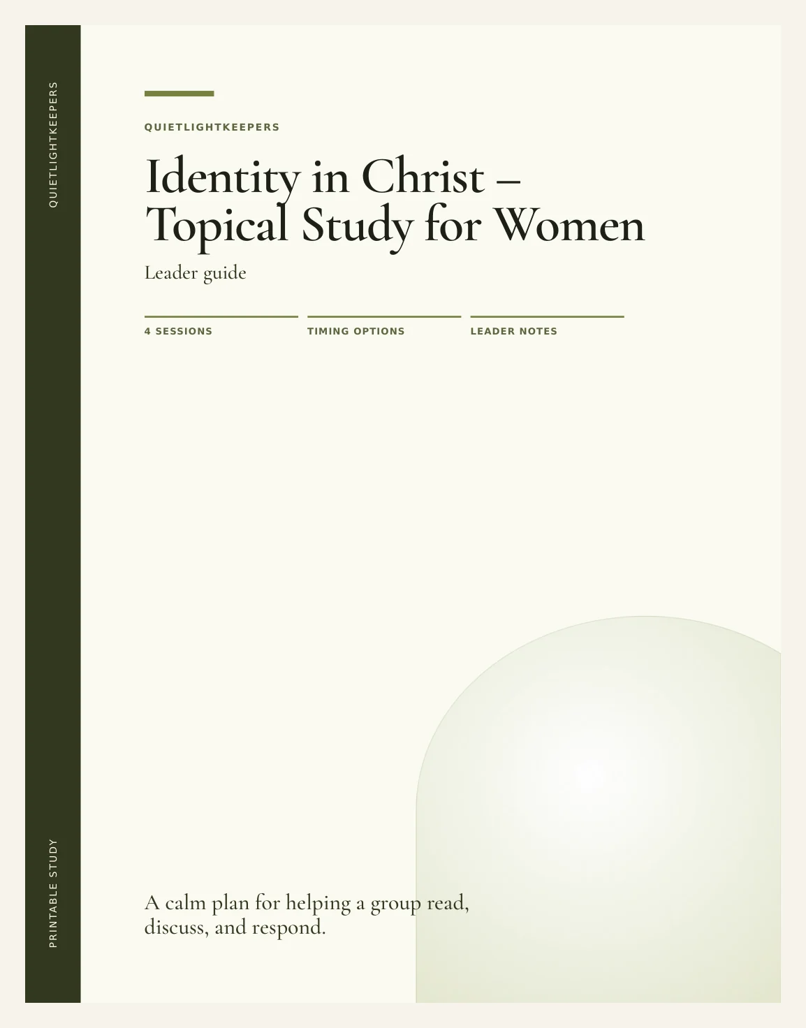 Identity in Christ — Topical Study for Women — Preview page 1