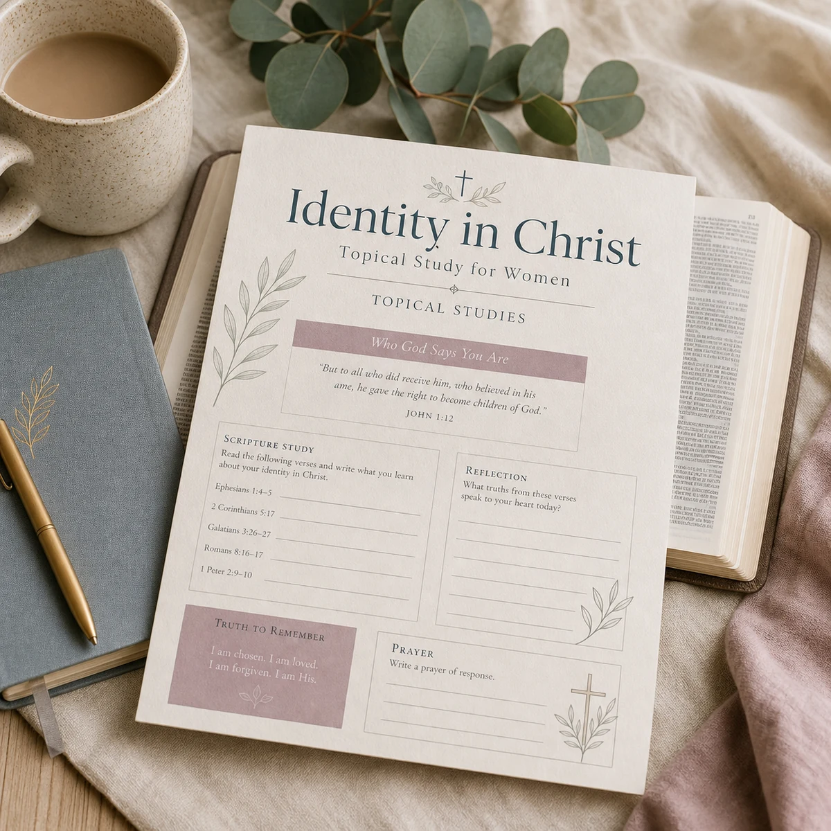 Identity in Christ — Topical Study for Women — A four-week study on who God says you are