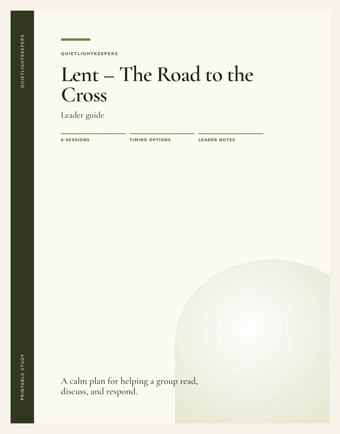 Lent — The Road to the Cross — Preview page 1