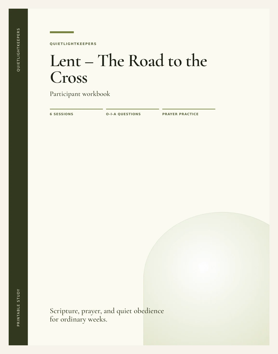 Lent — The Road to the Cross — Study Lent The Road To The Cross Actual Buyer Preview 3