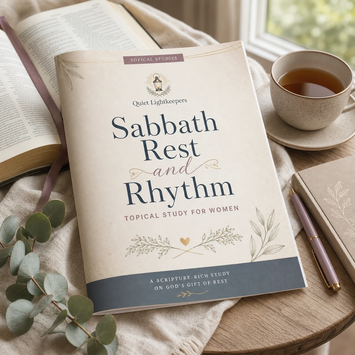 Sabbath Rest and Rhythm — Topical Study for Women — A four-week study on rest as a gift, not a reward