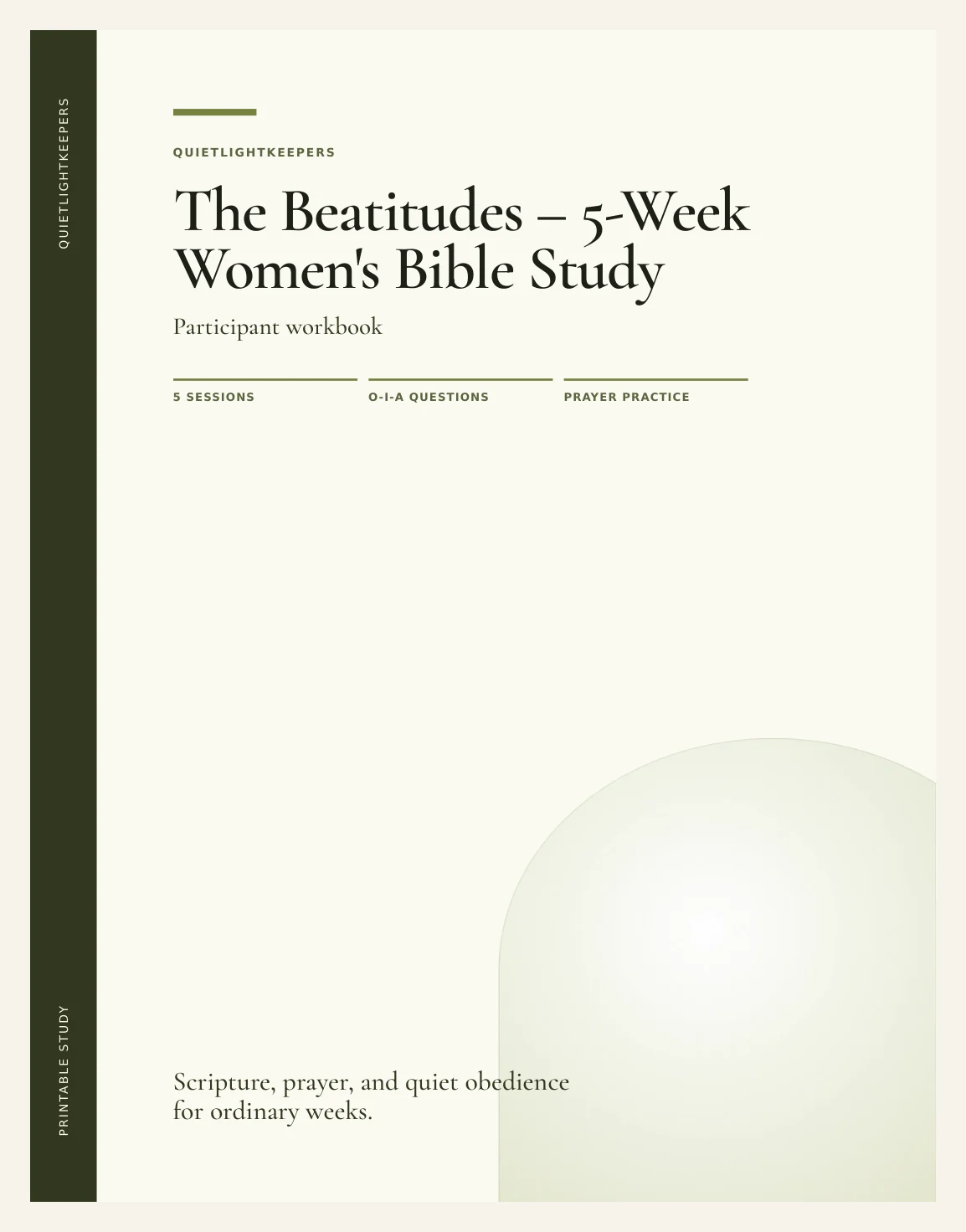 The Beatitudes — 5-Week Women's Bible Study — Study The Beatitudes Actual Buyer Preview 3