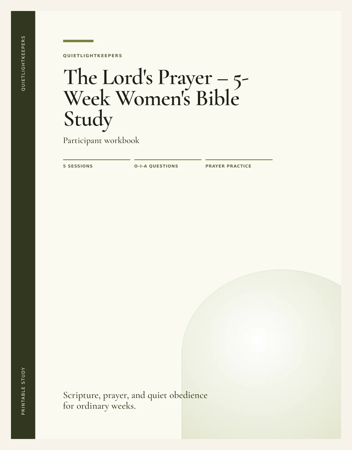 The Lord's Prayer — 5-Week Women's Bible Study — Study The Lords Prayer Actual Buyer Preview 3