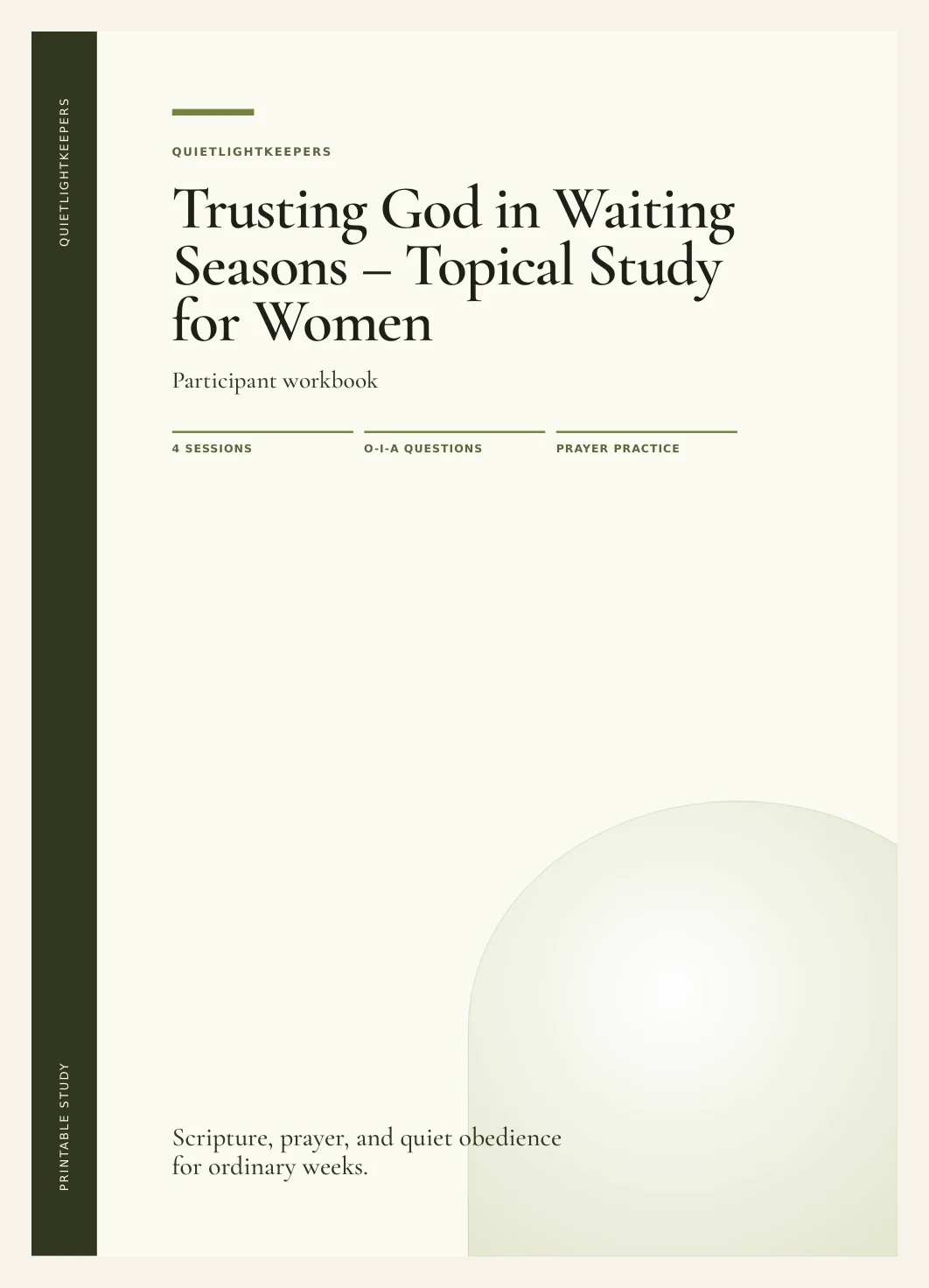 Trusting God in Waiting Seasons — Topical Study for Women — Study Trusting God In Waiting Actual Buyer Preview 3